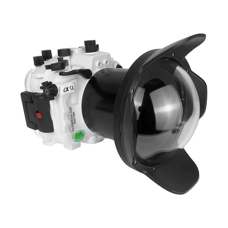 Sony A9 PRO V.3 Series FE16-35mm F2.8 GM (zoom gear included) UW camera housing kit with 6" Dome port V.2 (without standard port).White