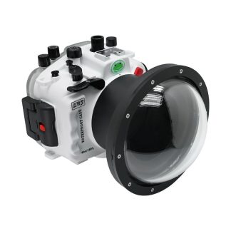 Sony A7R IV 40M/130FT UW camera housing kit with 6" Dome port V.7 Surf (and standard port) White.
