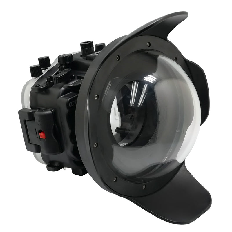 Sony A7R IV PRO 40M/130FT UW camera housing kit with 8" Dome port V.8 (without standard port).Black