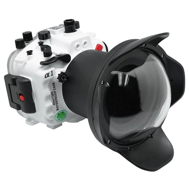 Sony A1 FE16-35mm F2.8 GM (zoom gear included) UW camera housing kit with 6" Dome port V.2 (Without Flat port).White