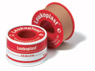 CEROTTO CHIRURGICO PER FISSAGGIO MEDICAZIONI IN ROCCHETTO LEUKOPLAST SUPPORTO VISCOSA COLOR PELLE MASSA ADESIVA CAUCCIU' OSSIDO DI ZINCO 5X500CM MUTUABILE