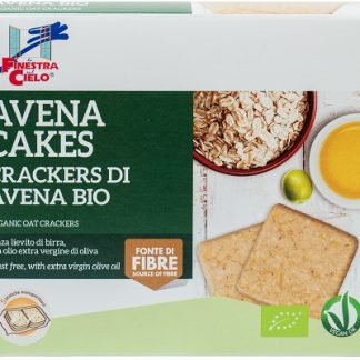 FSC AVENACAKES CRACKERS DI AVENA BIO VEGAN SENZA LIEVITO DI BIRRA CON OLIO EXTRAVERGINE DI OLIVA 250 G