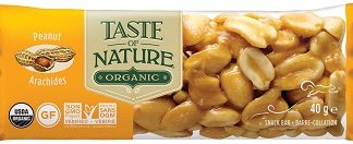 TASTE OF NATURE BARRETTA ALLE ARACHIDI BIO VEGAN AD ALTO CONTENUTO DI FIBRE 40 G