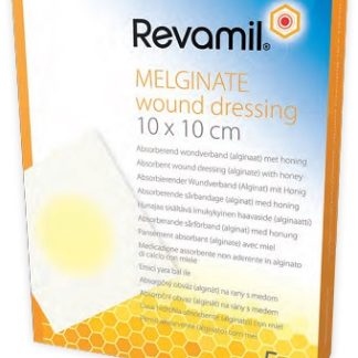 GARZA MEDICATA REVAMIL MELGINATE ALGINATO MIELE 10X10 CM 5 PEZZI