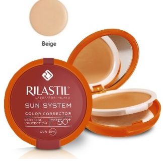 RILASTIL SUN SYSTEM PHOTO PROTECTION THERAPY SPF50+ COMPATTO BEIGE 10 ML