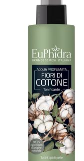 EUPHIDRA ACQUA PROFUMATA COTONE IN FLACONE CON ETICHETTA POMPA SPRAY