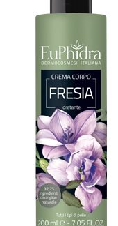 EUPHIDRA CREMA CORPO IDRATANTE FRESIA IN FLACONE CON ETICHETTA