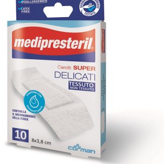 MEDIPRESTERIL CEROTTI DELICATI SUPER 8 X 3,8 10 PEZZI