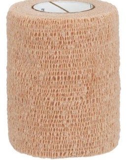 BENDA ELASTICA COMPRESSIVA AUTOADESIVA COBAN 7,5X200CM IN ESTENSIONE 7,5X450CM COLORE CARNE