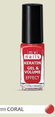 MY NAILS KERATIN GEL&VOLUME 111 CORAL 5 ML