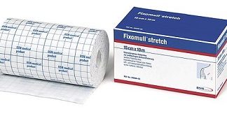 FASCIA AUTOADESIVA IPOALLERGENICA FIXOMULL STRETCH PER FISSAGGIO CATETERI M 10 X 10 CM