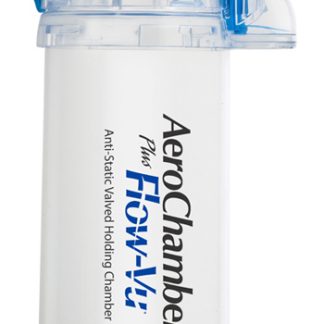 CAMERA DISTANZIATRICE ANTISTATICA AEROCHAMBER PLUS FLOWVU CON BOCCAGLIO PER ADULTI BLU