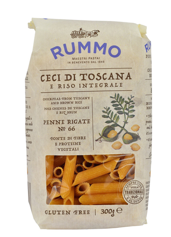 RUMMO PENNE RIGATE N 66 CECI DI TOSCANA E RISO INTEGRALE 300 G