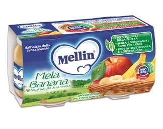 MELLIN OMOGENEIZZATO MELA BANANA 100 G 2 PEZZI