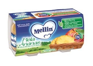 MELLIN OMOGENEIZZATO MELA ANANAS 100 G 2 PEZZI