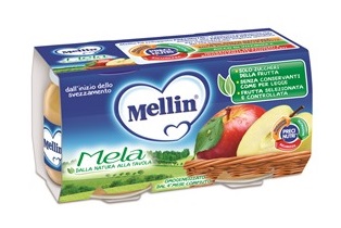 MELLIN OMOGENEIZZATO MELA 100 G 2 PEZZI