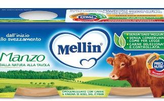 MELLIN OMOGENEIZZATO MANZO 2 X 80 G