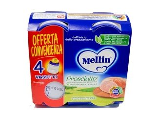 MELLIN OMOGENEIZZATO PROSCIUTTO 4 X 80G