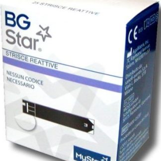 STRISCE REATTIVE MISURAZIONE GLICEMIA BGSTAR MYSTAR 25 PEZZI