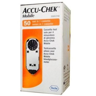 STRISCE MISURAZIONE GLICEMIA ACCU-CHEK MOBILE 50 TEST MIC 2