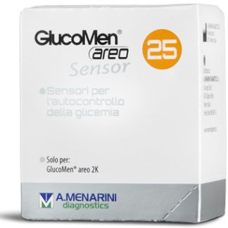 STRISCE MISURAZIONE GLICEMIA GLUCOMEN AREO SENSOR 25 PEZZI