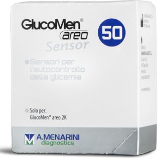 STRISCE MISURAZIONE GLICEMIA GLUCOMEN AREO SENSOR 50 PEZZI