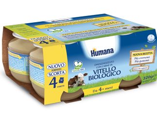 HUMANA OMOGENEIZZATO VITELLO BIO 4 X 80 G