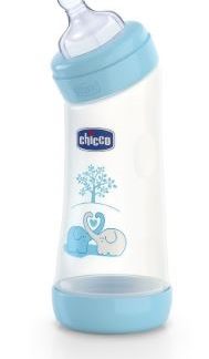 CHICCO BIBERON WELL BEING ANGOLATO IN POLIPROPILENE BOY DA 250 ML NORMAL SILICONE