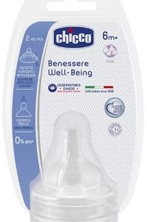 CHICCO TETTARELLA WELL BEING 6 MESI+ FOOD SILICONE 2 PEZZI