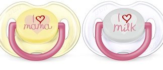 SUCCHIETTO LOVE 0-6 MESI FEMMINA 2 PEZZI