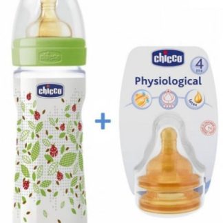 CHICCO BIBERON BENESSERE DA 330ML IN SILICONE + TETTARELLA OMAGGIO