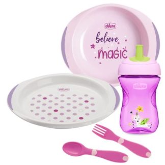 CHICCO SET PAPPA 12 MESI+ ROSA