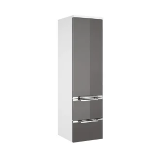 Pelipal Midischrank Trentino Beimöbel Glas grau, weiß glanz