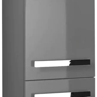 Pelipal Midischrank Fokus 4005 Lack steingrau Hochglanz, Breite 30 cm