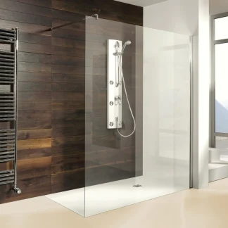 Breuer Entra Dusch-Seitenwand 140 cm chrom Klarglas hell + CER+