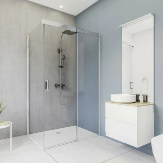 Breuer Duschrückwand Beton Dekor 150 x 255 x 0,3 cm