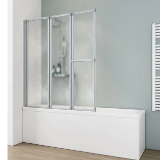 Schulte Badewannenaufsatz D1510 3-tlg. 126,8x140 cm
