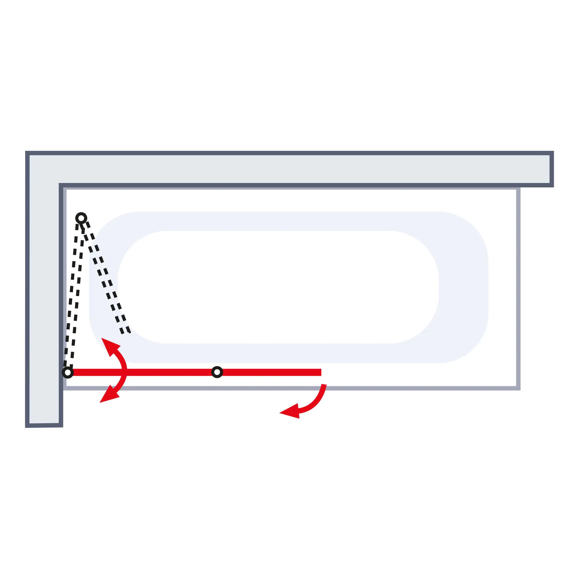 Schulte Badewannenaufsatz P1653 2-tlg. 114 x 140 cm — изображение 2