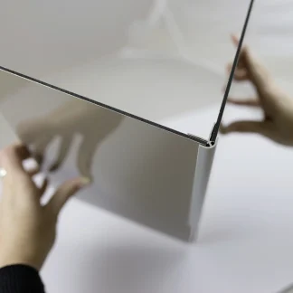 Breuer Profil Ecke aussen 2,3x2,3x210 cm, alu chromeffekt