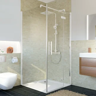 Breuer Avanta Drehtür + Festteil f. Seitenwand re 90 x 200 cm