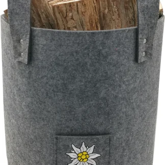 TrendLine Holzkorb Filz ? 31 x 37 cm grau