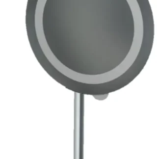 Primaster LED Stand-Kosmetikspiegel 5-fach Vergrößerung rund