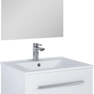 Gästewaschplatz Freiburg 60 cm, weiß Hochglanz