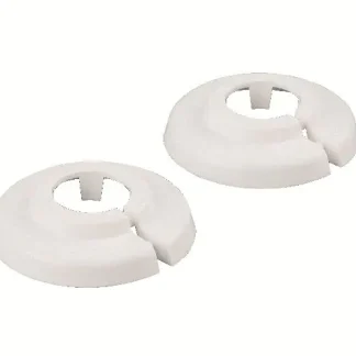 sanicomfort PVC-Klapprosetten 18 mm, weiß, 2 Stück