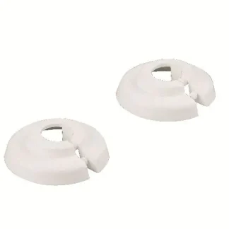 sanicomfort PVC-Klapprosetten 28 mm, weiß, 2 Stück