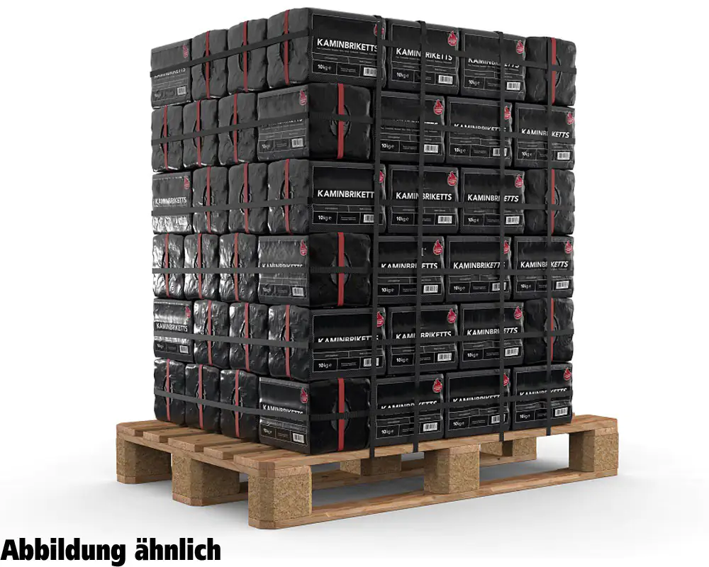Braunkohle-Kaminbriketts 10 kg Palettenabnahme, 90 Pack