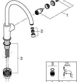 Grohe Küchenarmatur Start Flow