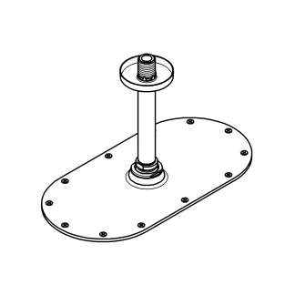 Grohe Kopfbrause Rainshower Veris 300 mit Deckenauslass, verchromt