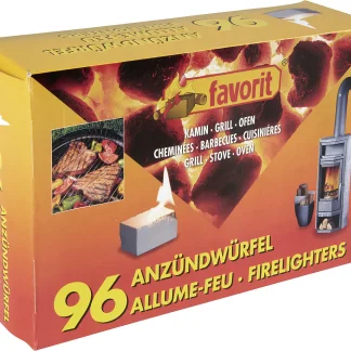 Favorit Anzündwürfel weiß, 96 Stück