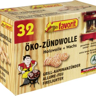 Favorit Öko-Anzündwolle 32 Stück
